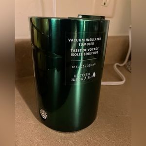 Starbucks Metallic Green Stainless Steel Vacuum Insulated Tumbler